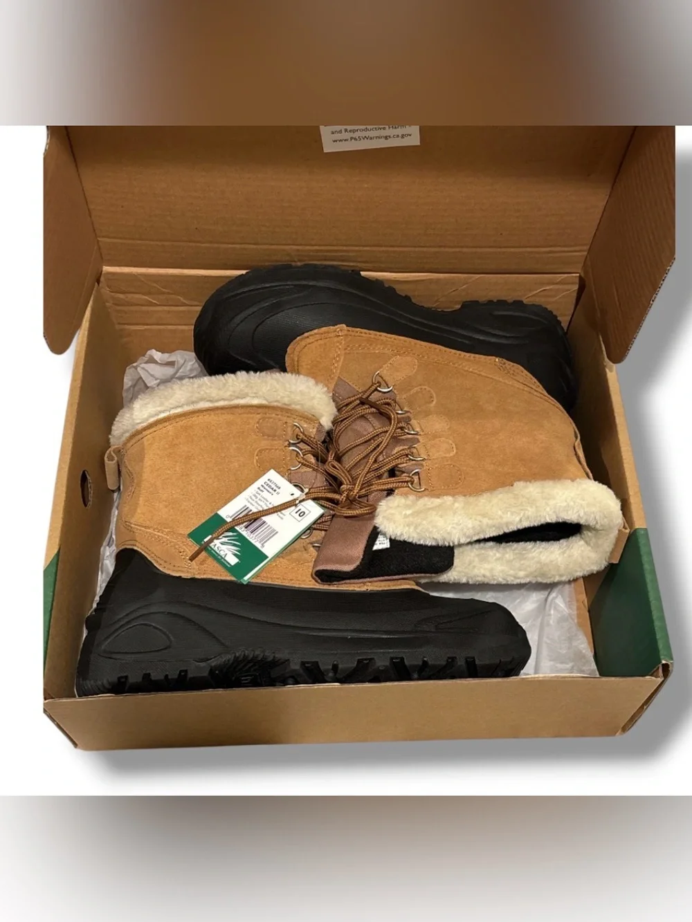 NWT Itasca Cedar II Women’s Size 10 Winter Duck Boots Buff Tan 3M Thinsulate